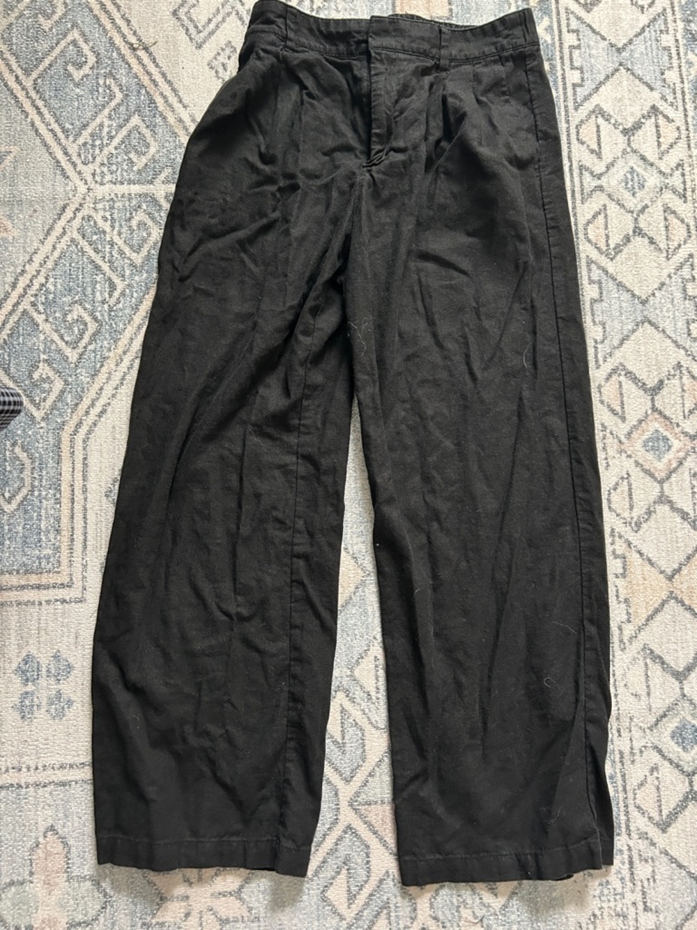 GAP Linen-Blend Wide Leg Trousers